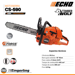 Motosierra ECHO CS-590
