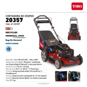 Cortadora de Césped TORO 20357