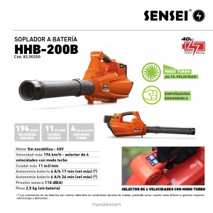 Soplador a Batería SENSEI HHB-200B
