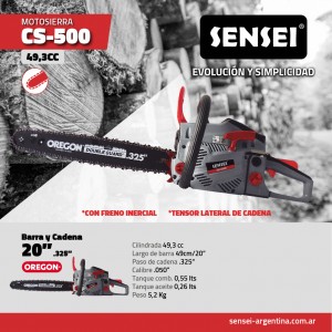 Motosierra SENSEI KASEI CS-500