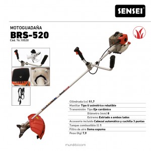 Motoguadaña SENSEI KASEI BRS-520